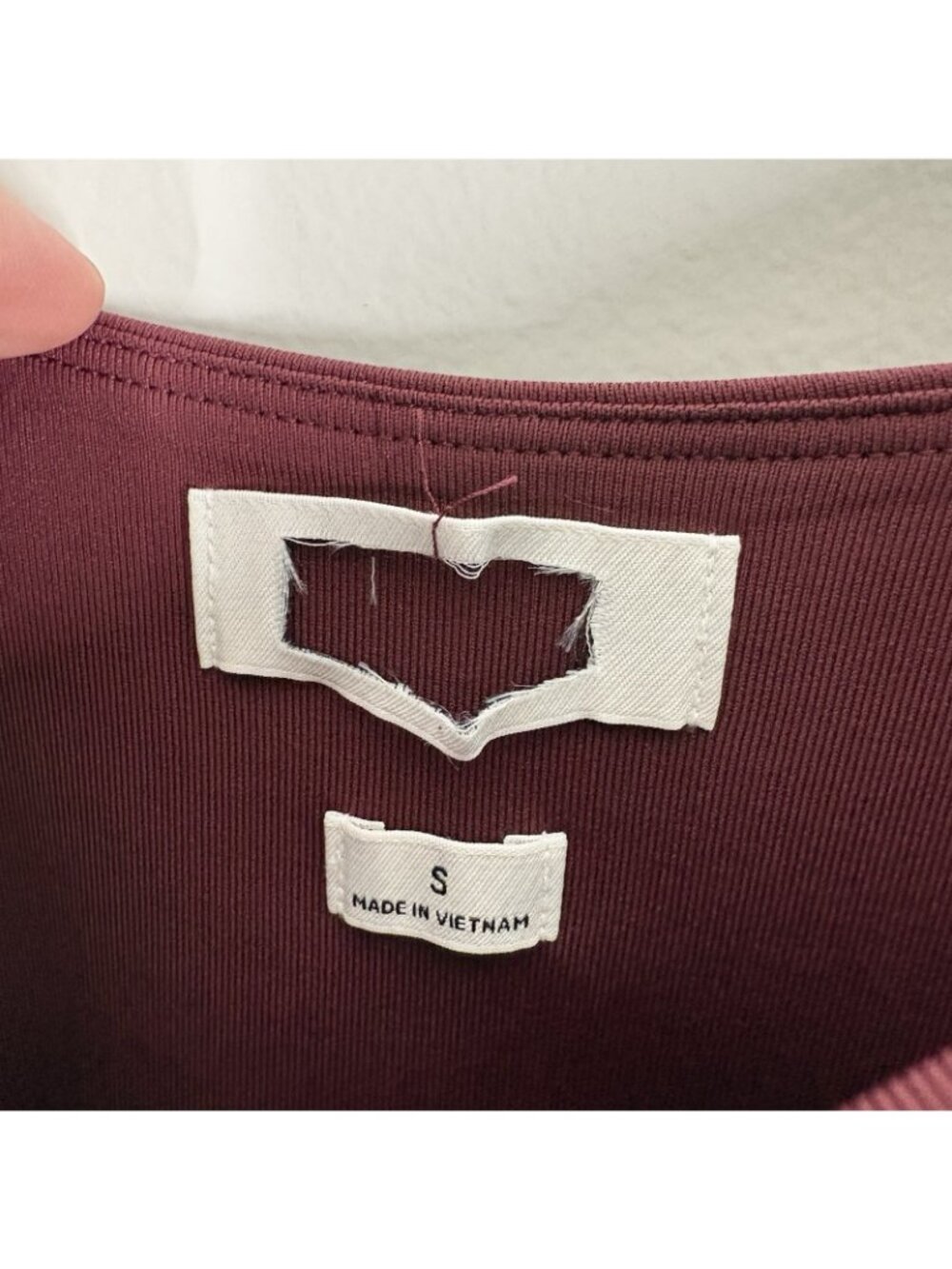 Aritzia Sz S Burgundy Strapless Original Contour Enrapture Mini Tube Dress NWOT - Picture 6 of 8
